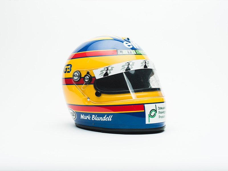 1993 Mark Blundell Ligier F1 helmet
