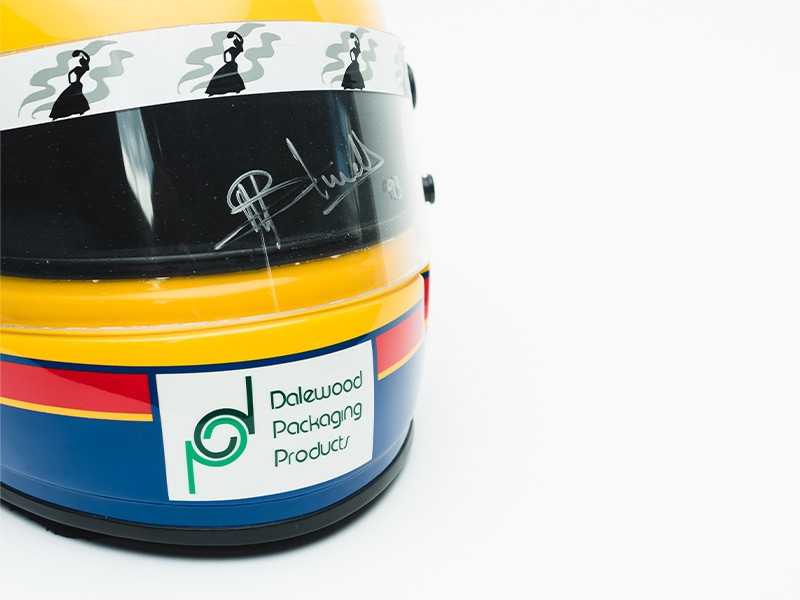 1993 Mark Blundell Ligier F1 helmet