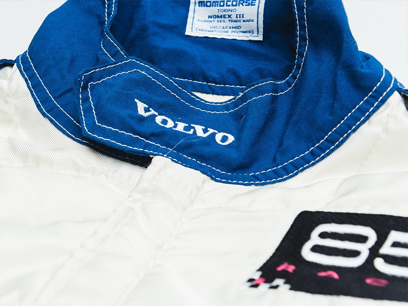 1995 Kelvin Burt Volvo BTCC race suit, boots and gloves