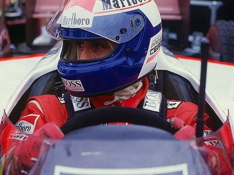 Alain Prost at the 1987 United States Grand Prix