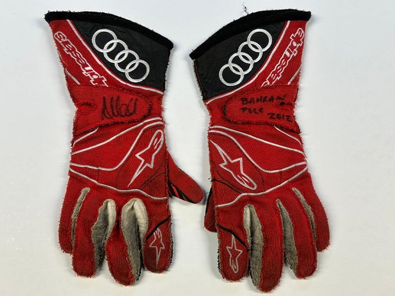 2012 Allan McNish Signed Audi Sport Team Joest Race Gloves