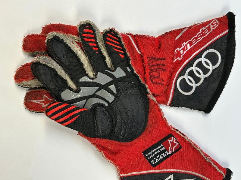 2012 Allan McNish Signed Audi Sport Team Joest Race Gloves
