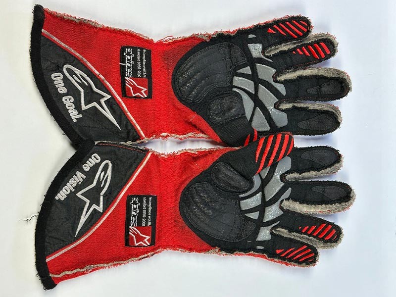 2012 Allan McNish Signed Audi Sport Team Joest Race Gloves