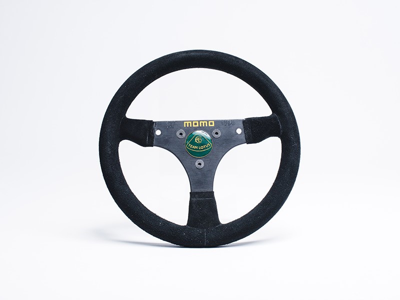 Ayrton Senna 1987 Lotus steering wheel
