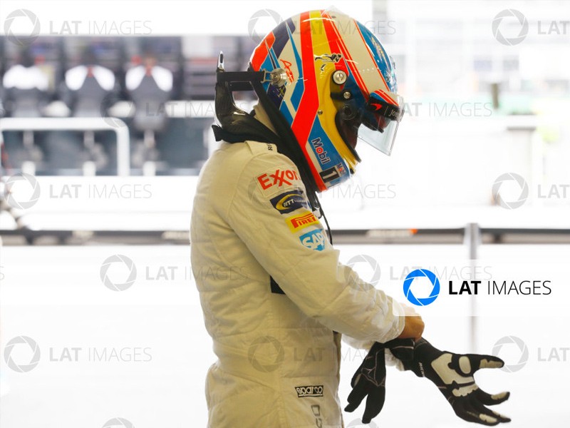 Fernando Alonso at the 2016 Mexican Grand Prix