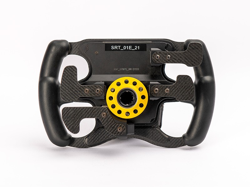 Jarno Trulli Formula E Steering Wheel, Race Suit & Balaclava