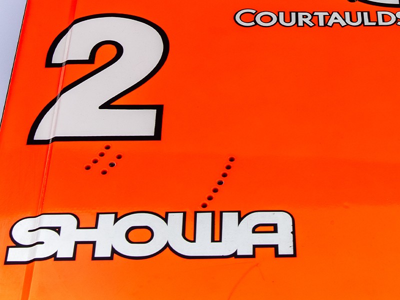 Gerhard Berger 1991 McLaren MP4/6 rear wing end plate