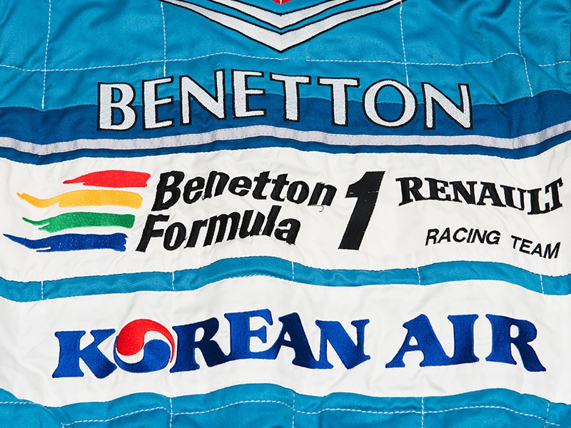Gerhard Berger Signed 1997 Benetton F1 Overalls