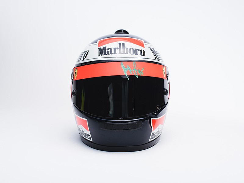 1996 Gerhard Berger Ferrari helmet
