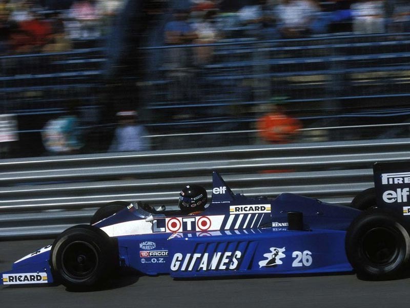 Jacques Laffite 1986 Ligier GPA helmet