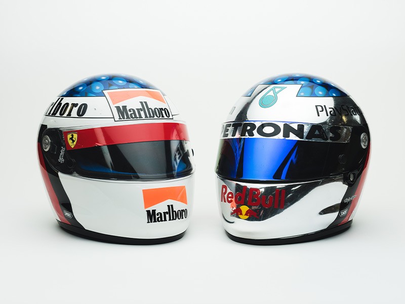 Jean Alesi Ferrari & Sauber Helmets
