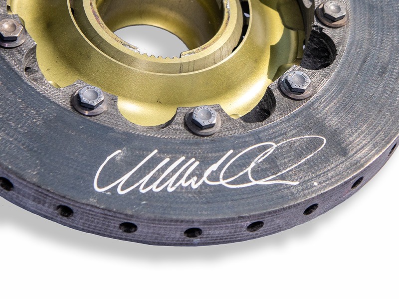 Mark Webber Signed Williams Brake Disc & Hub