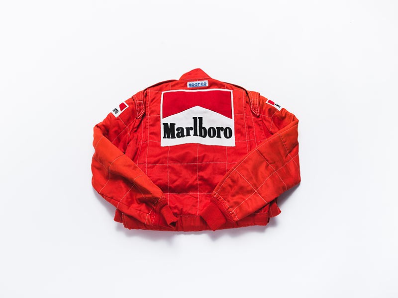 1988 Michele Alboreto signed Ferrari overalls