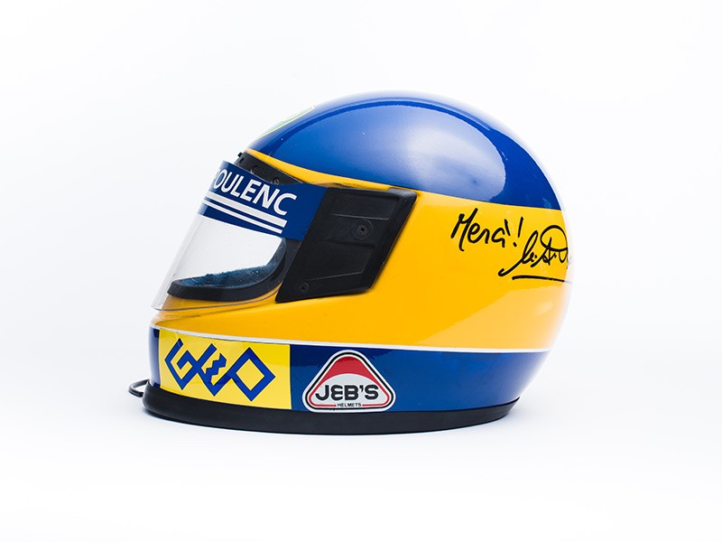 Michele Alboreto 1989 Larrousse helmet