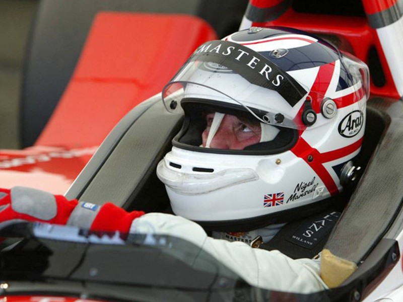 Nigel Mansell at the GP Masters test in 2005.