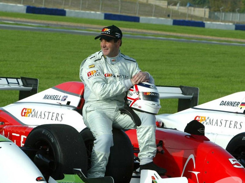 Nigel Mansell at the GP Masters test in 2005.