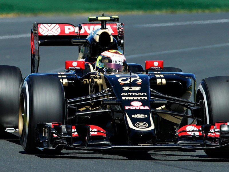 Pastor Maldonado driving for Lotus F1 in 2015