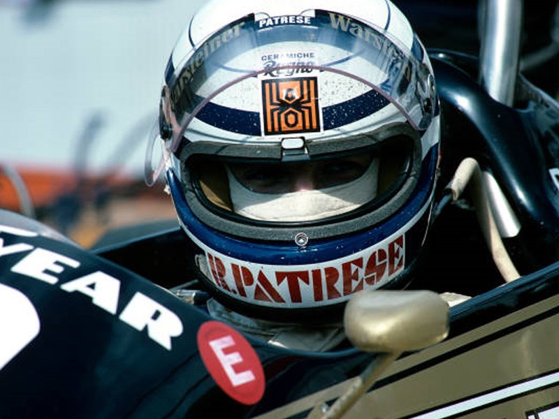 Riccardo Patrese 1980 Arrows helmet