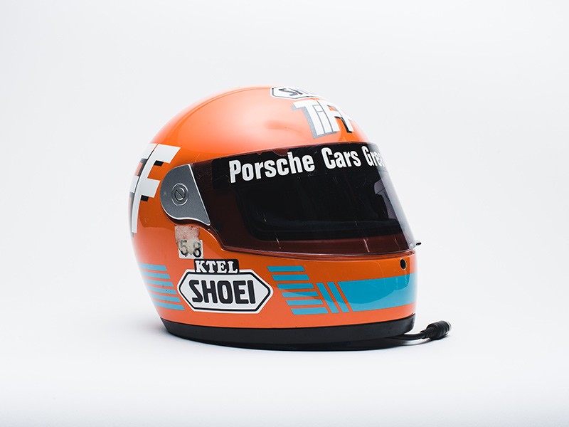 Late 1980s Tiff Needell race used helmet