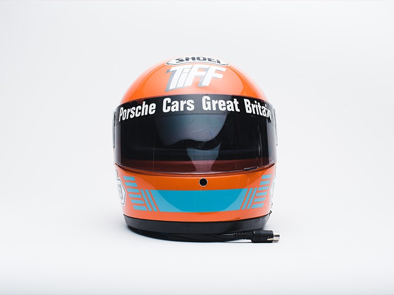 Late 1980s Tiff Needell race used helmet