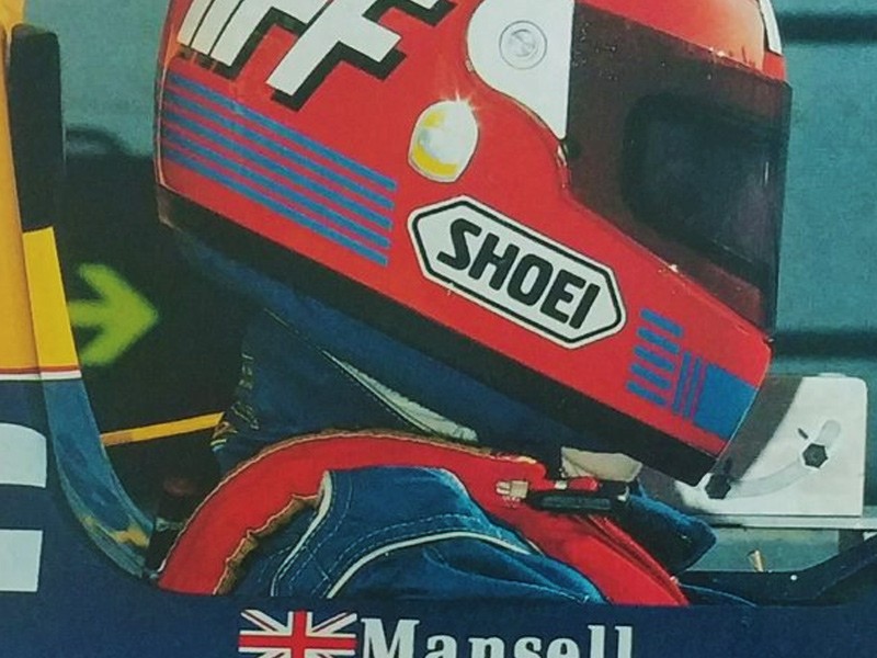 Late 1980s Tiff Needell race used helmet