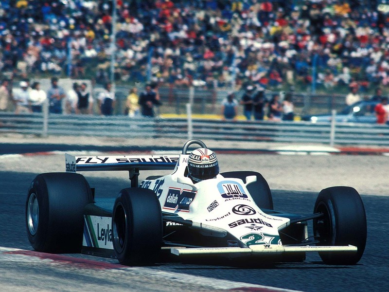 Alan Jones in the Williams FW07