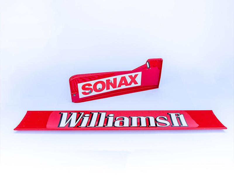 Williams FW20 front wing end plate and FW21 rear wing element